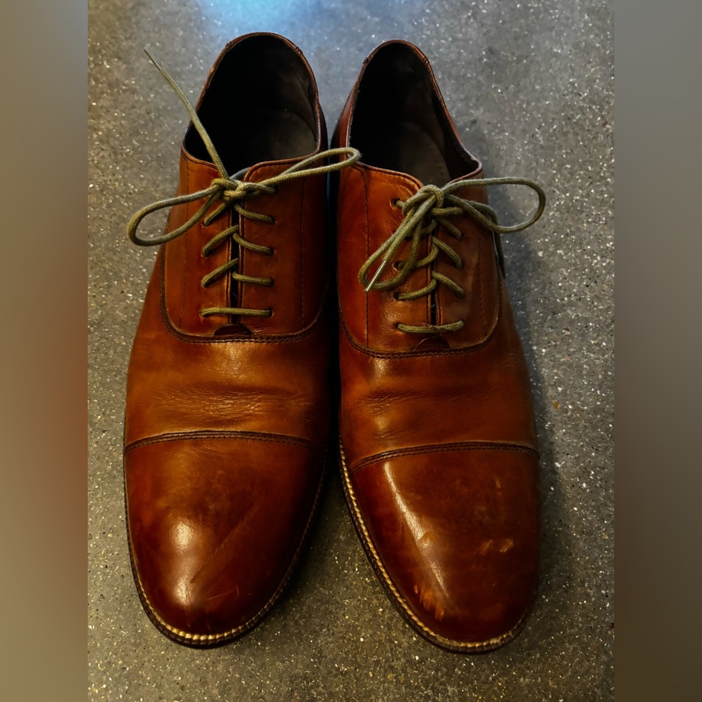 Cole Haan Brown Leather Men's Oxfords